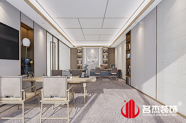 中式办公室设计效果 中式办公室设计效果