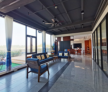 1000平方办公室粉色视频网站完工现场